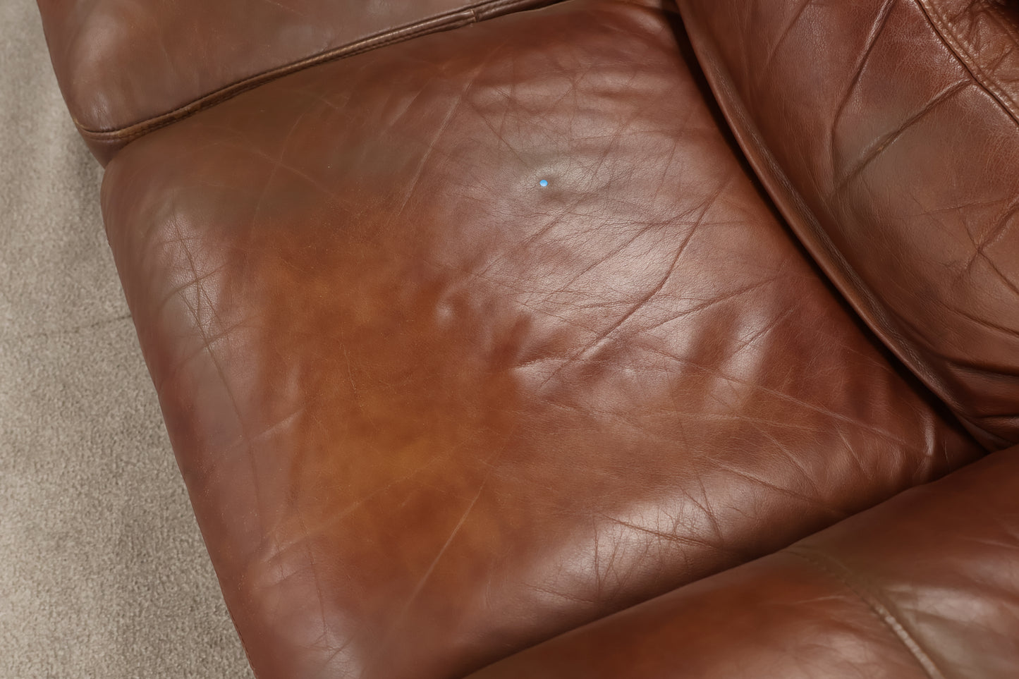 Brown Leather Sofa