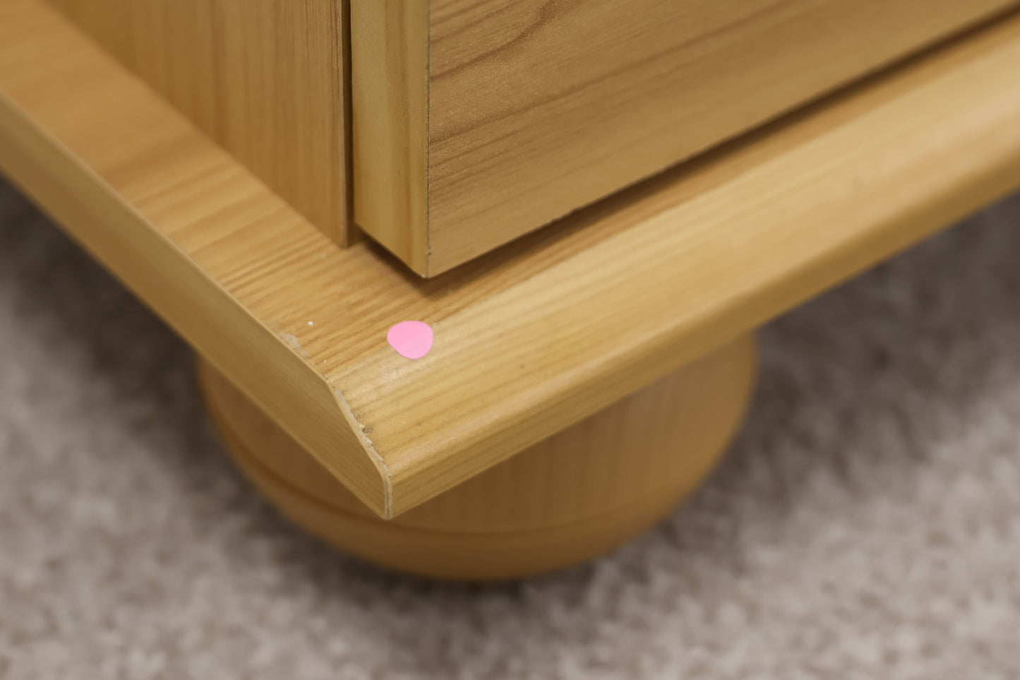 Pine Effect Bedside