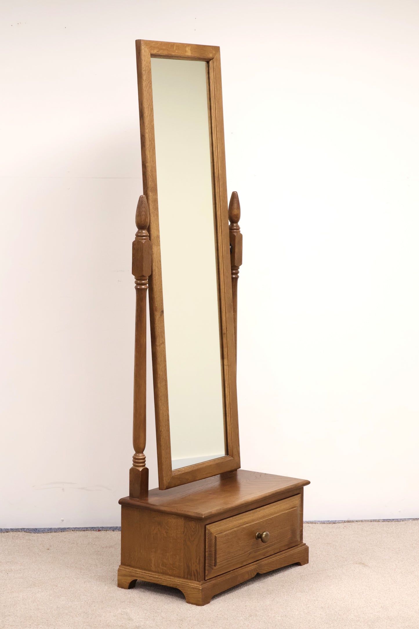 Freestanding Mirror with Drawer