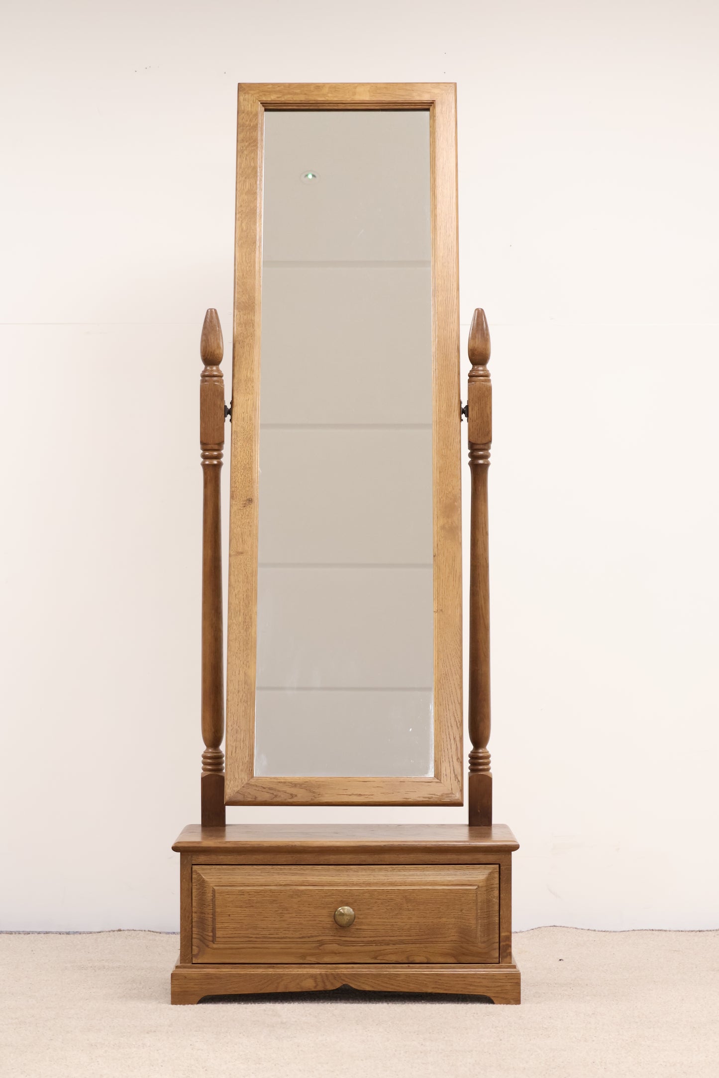 Freestanding Mirror with Drawer