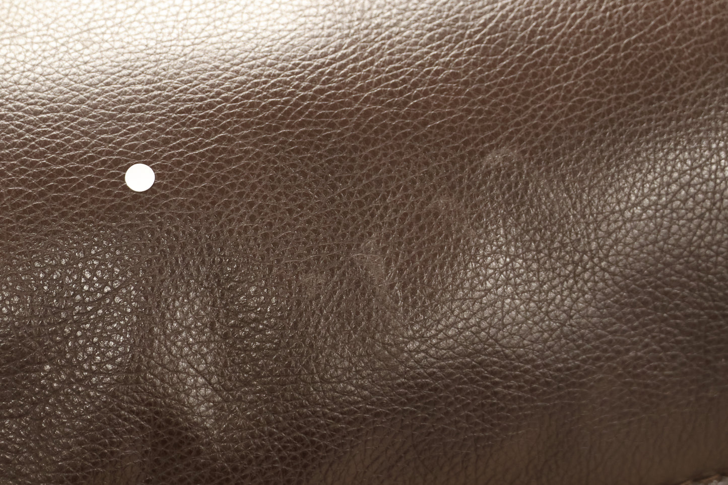 Dark Brown Faux Leather Sofa