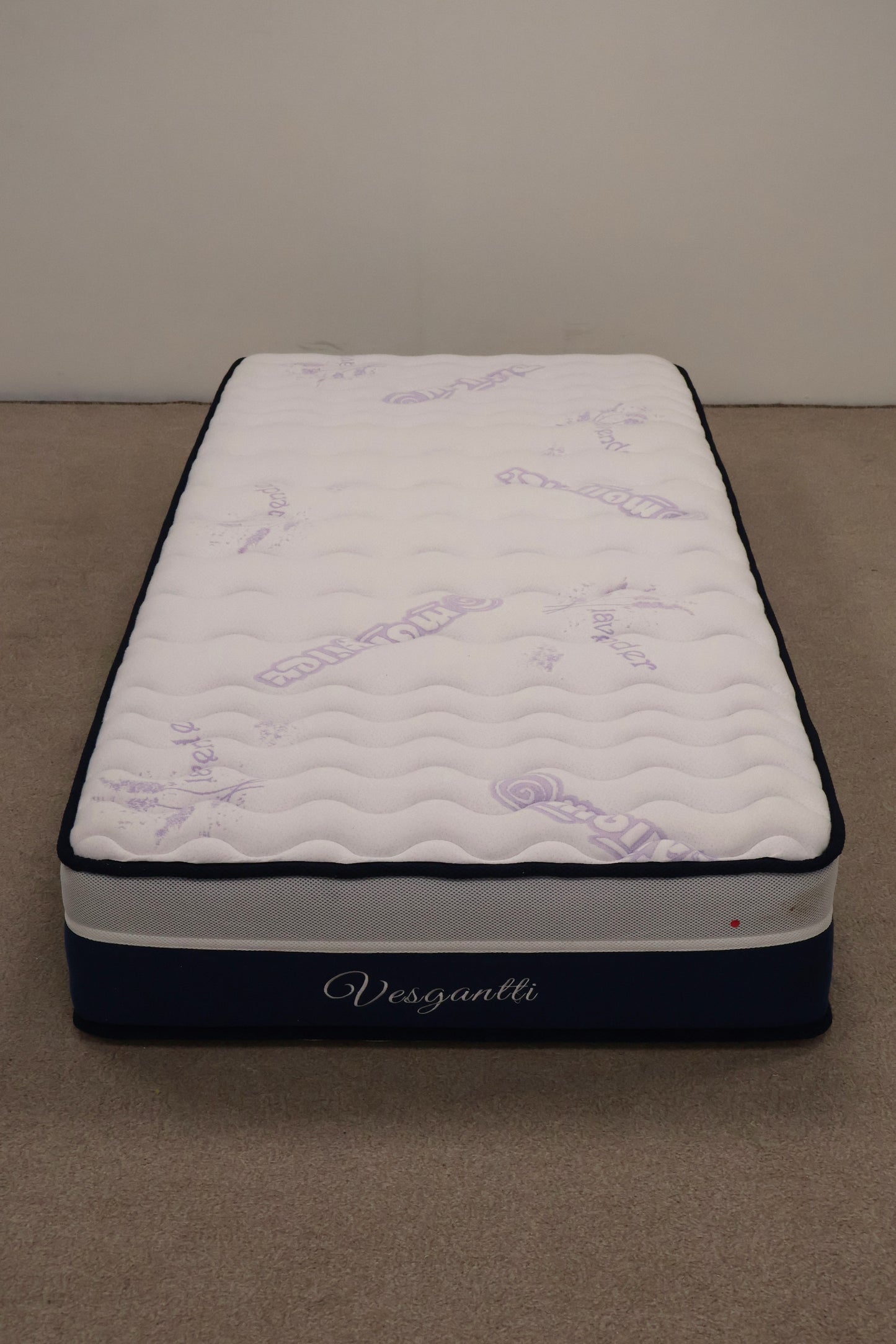 White Single Bed with Mattress