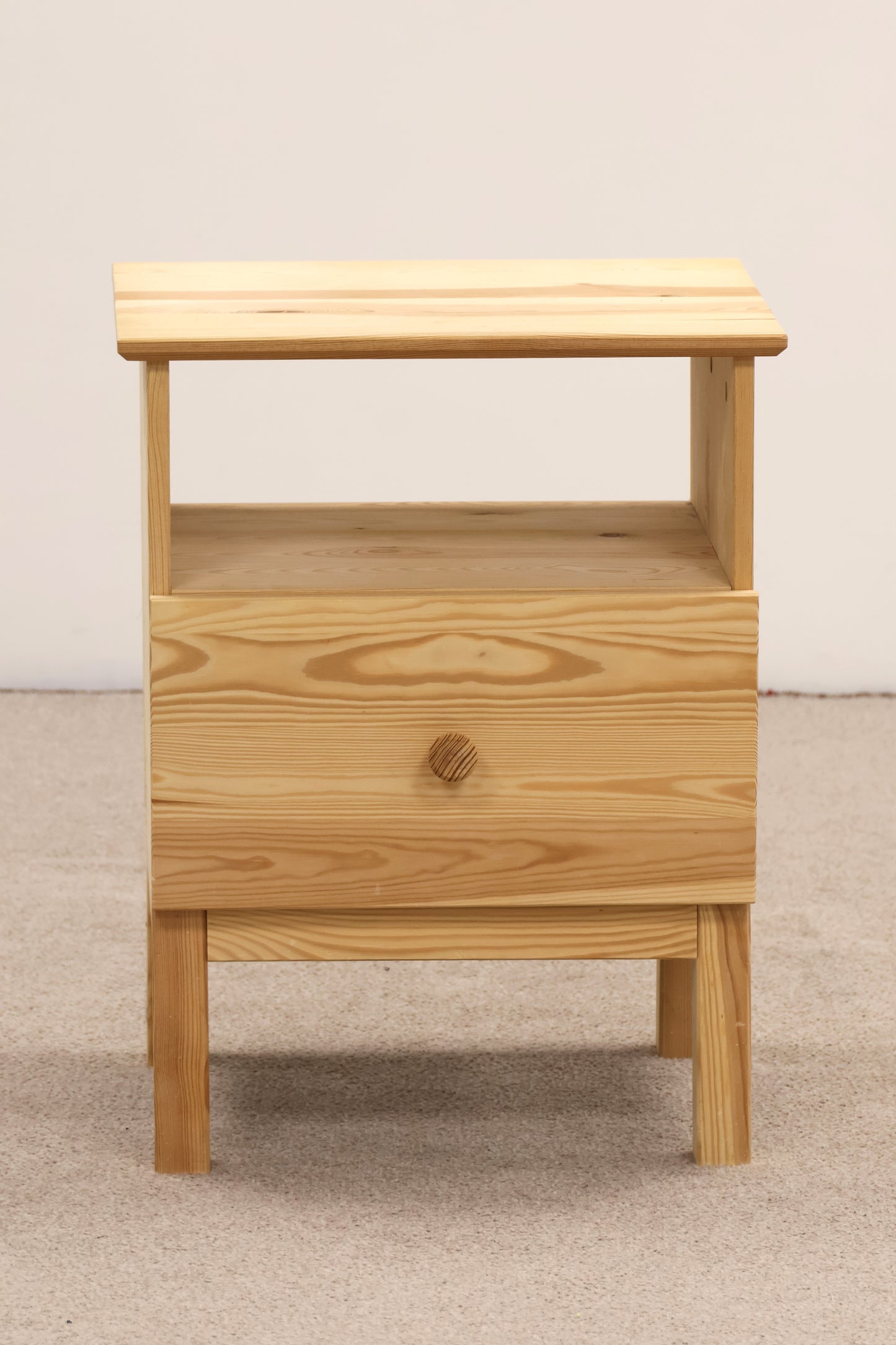 Pine Bedside Table by Ikea