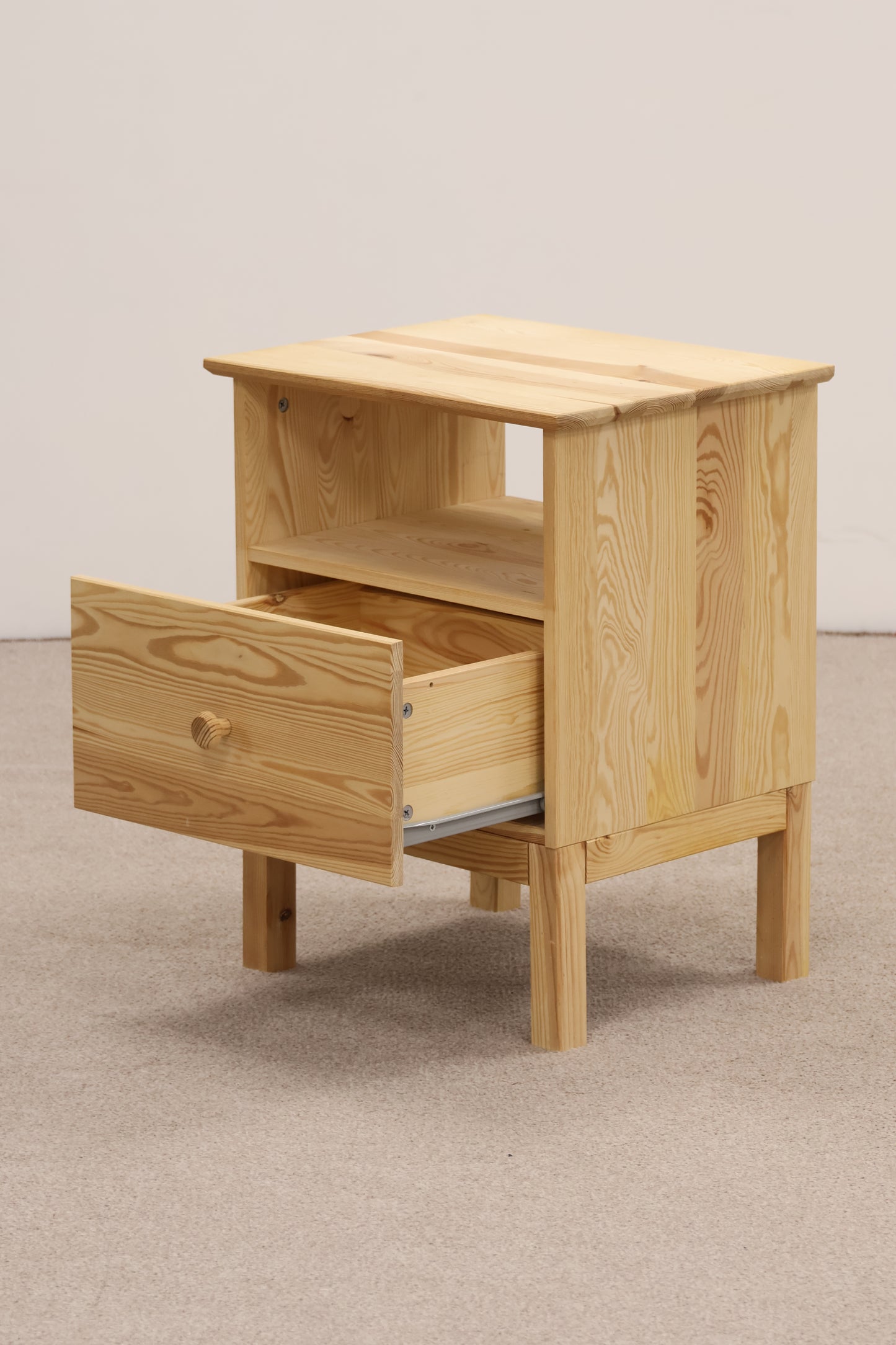 Pine Bedside Table by Ikea