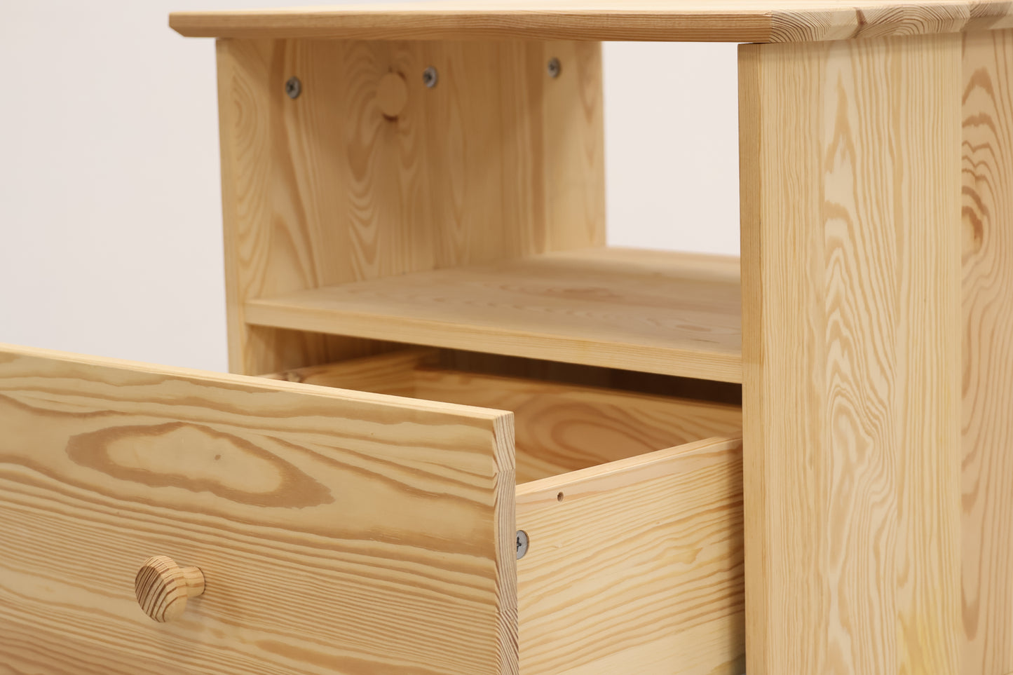 Pine Bedside Table by Ikea