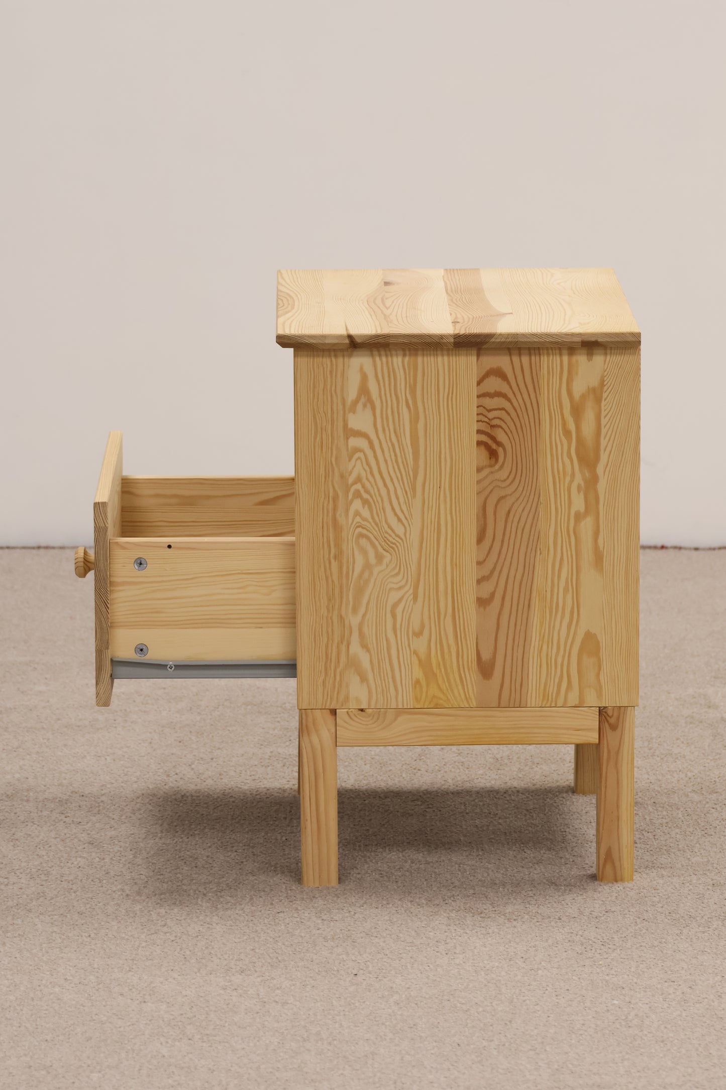 Pine Bedside Table by Ikea