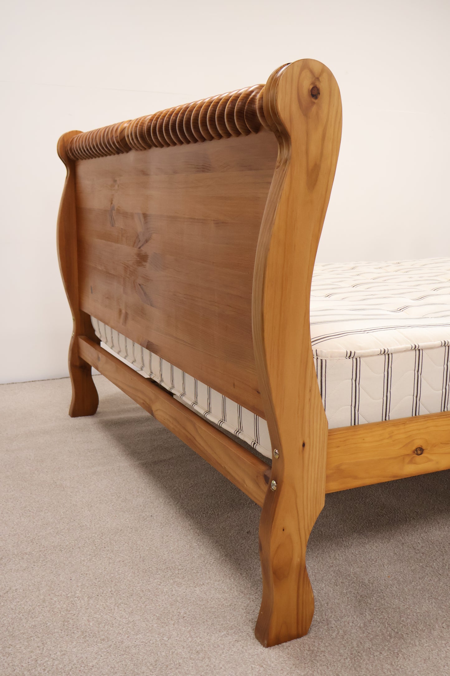 Double Pine Bed with Mattress