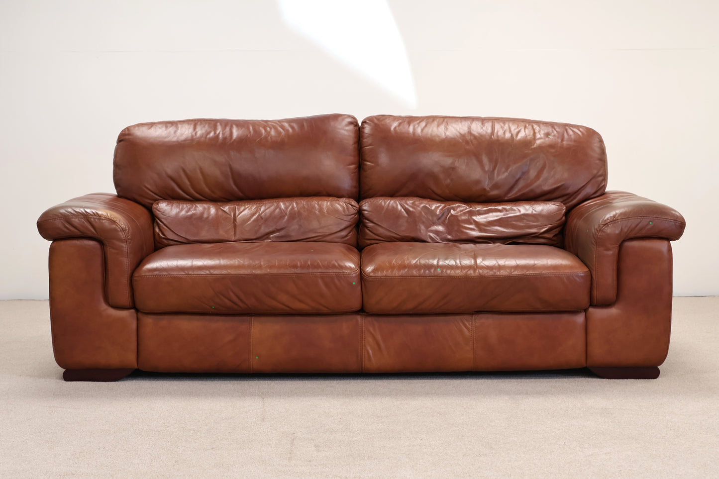 Brown Leather Sofa
