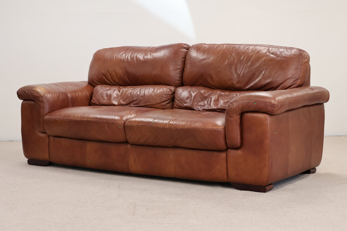 Brown Leather Sofa