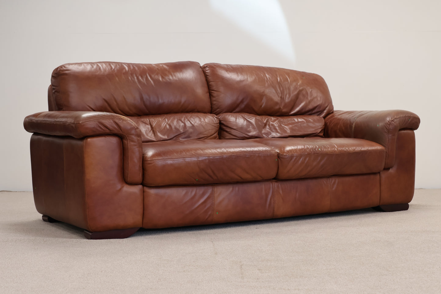 Brown Leather Sofa