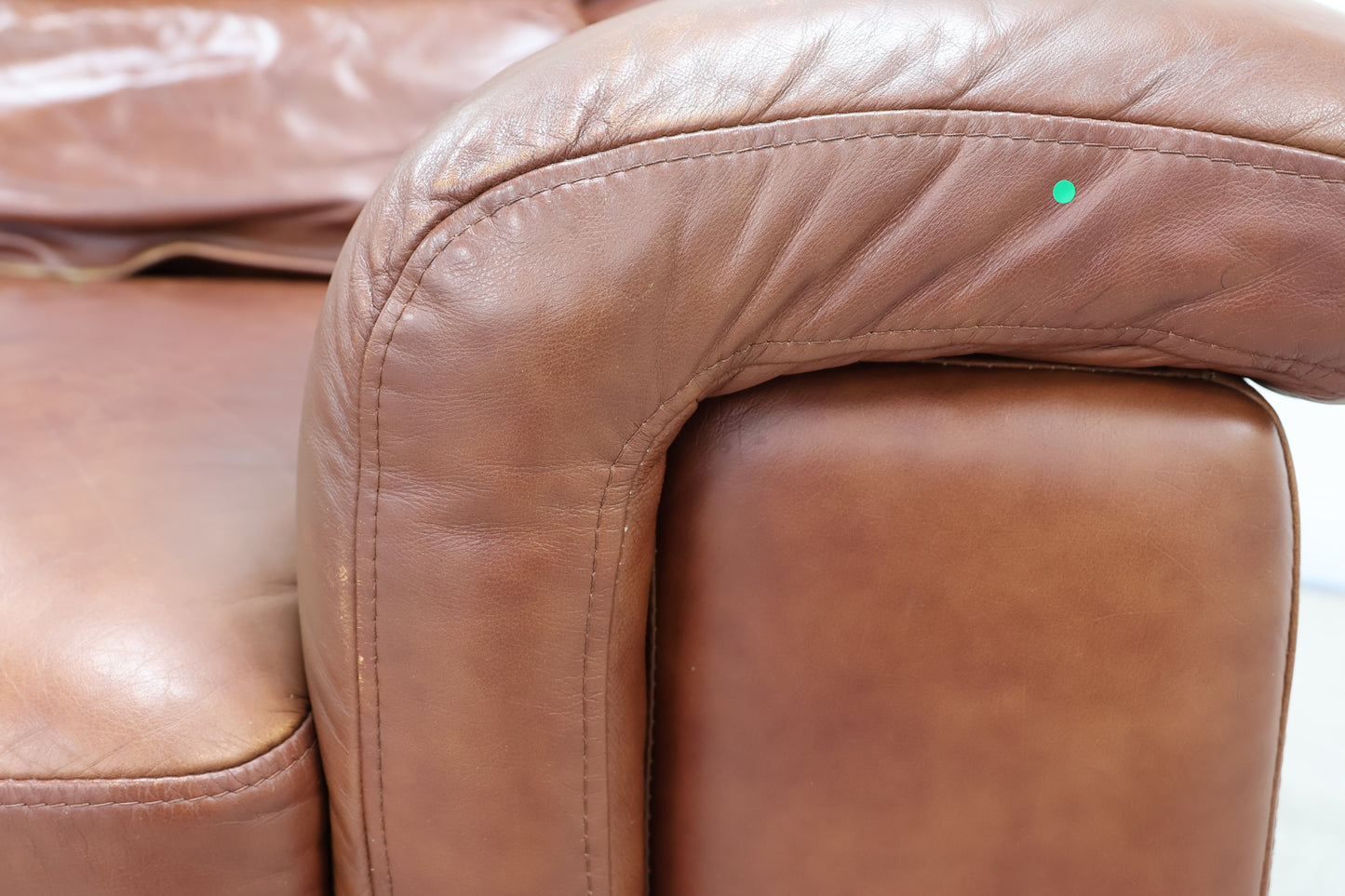 Brown Leather Sofa