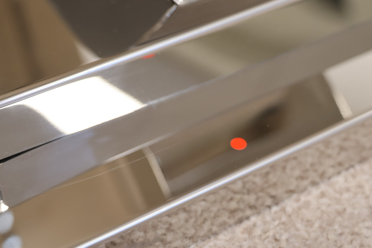 Chrome and Marble Table by Vida Living
