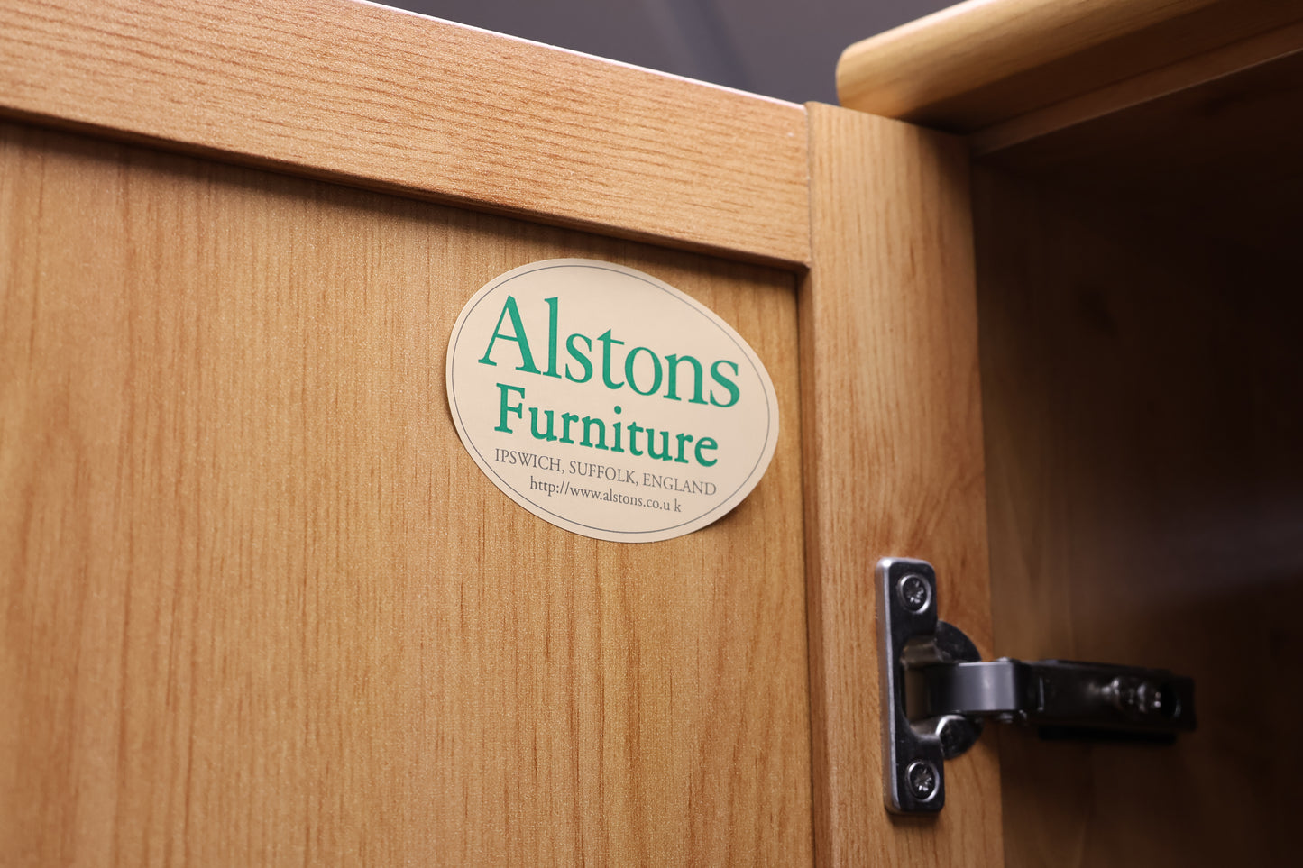 Pine Effect Double Wardrobe by Alstons Furniture