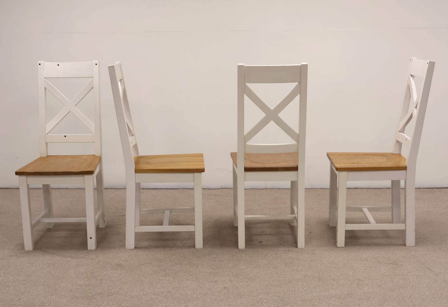 Oak Dining Table and Six Chairs