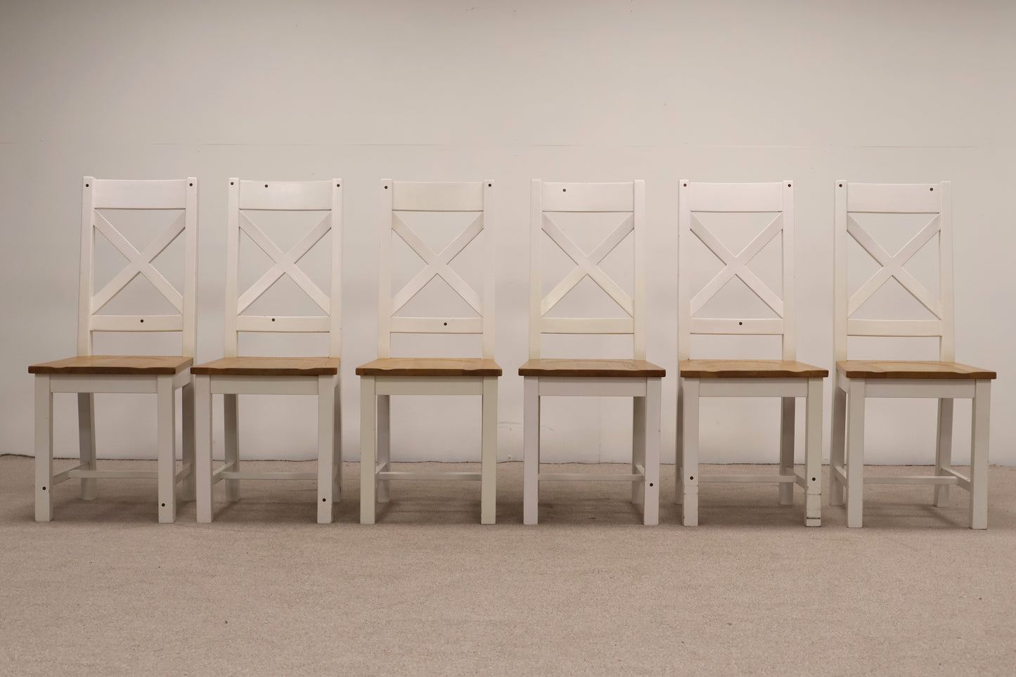 Oak Dining Table and Six Chairs