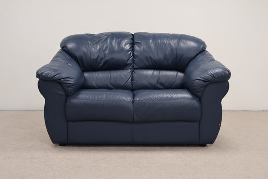 Dark Blue Two-Seater Sofa