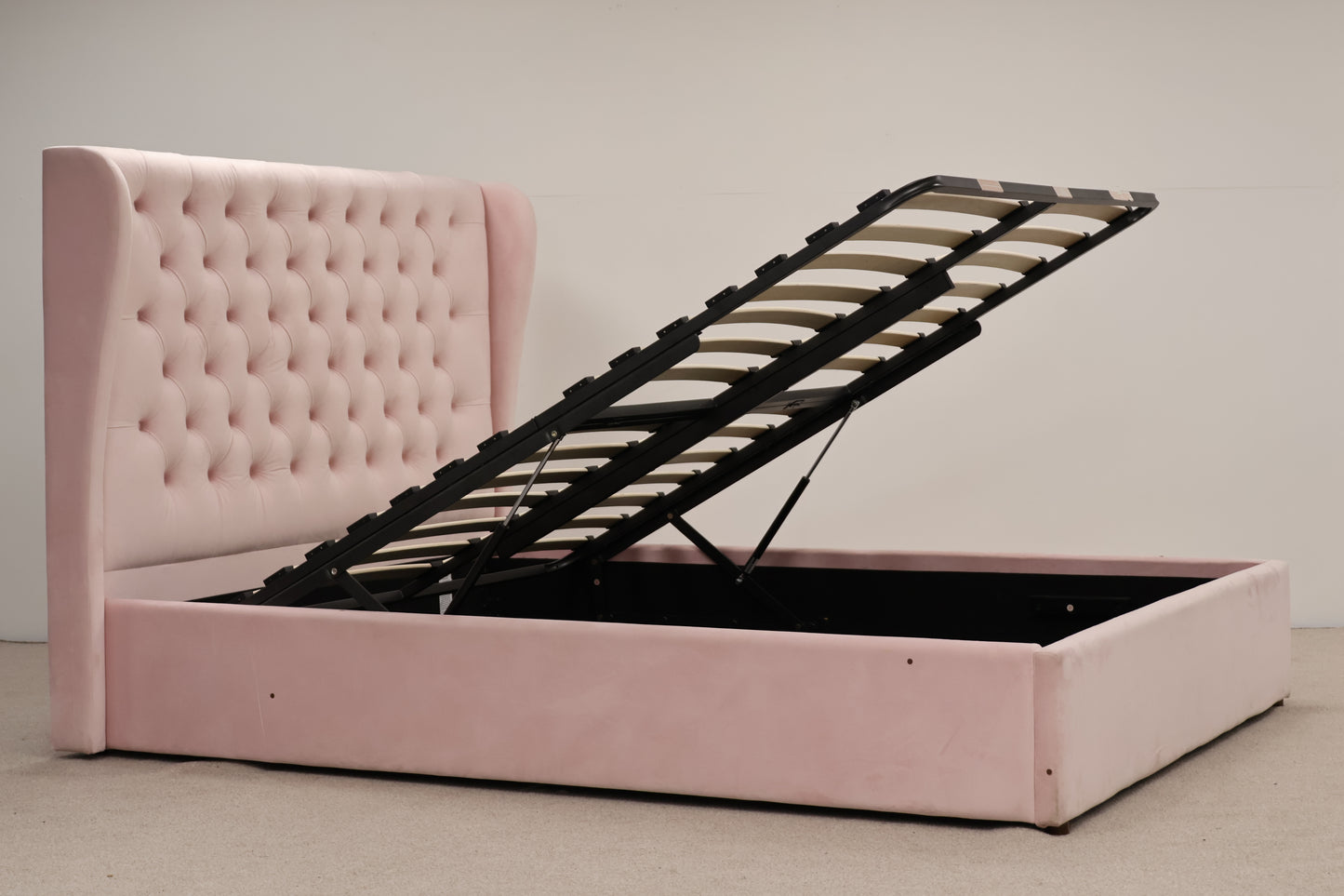 Pink Plush King-size Bed