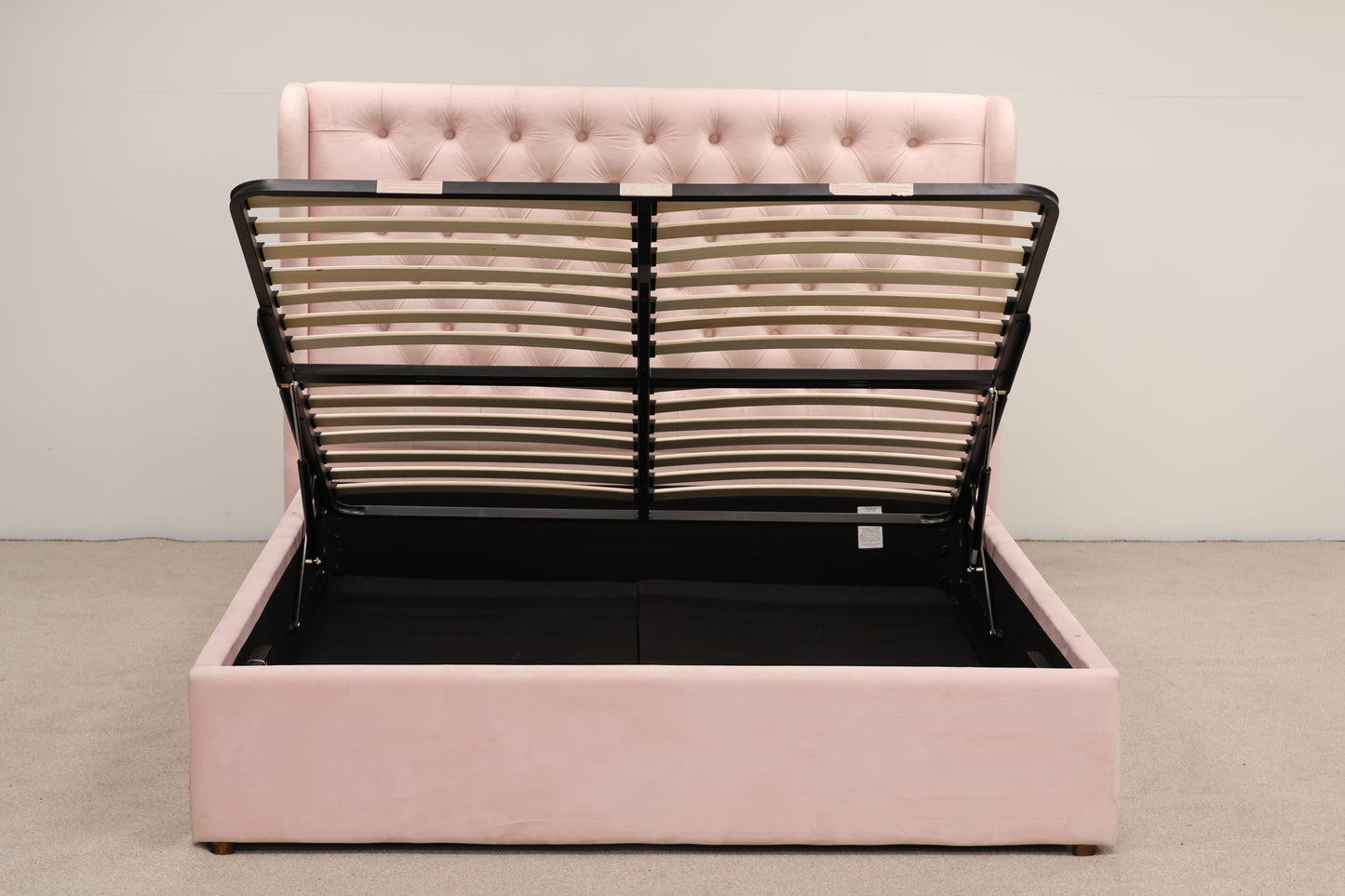 Pink Plush King-size Bed