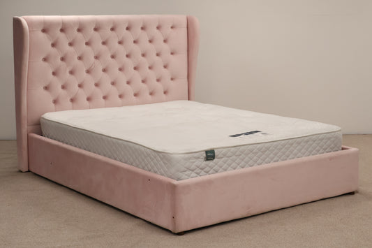Pink Plush King-size Bed