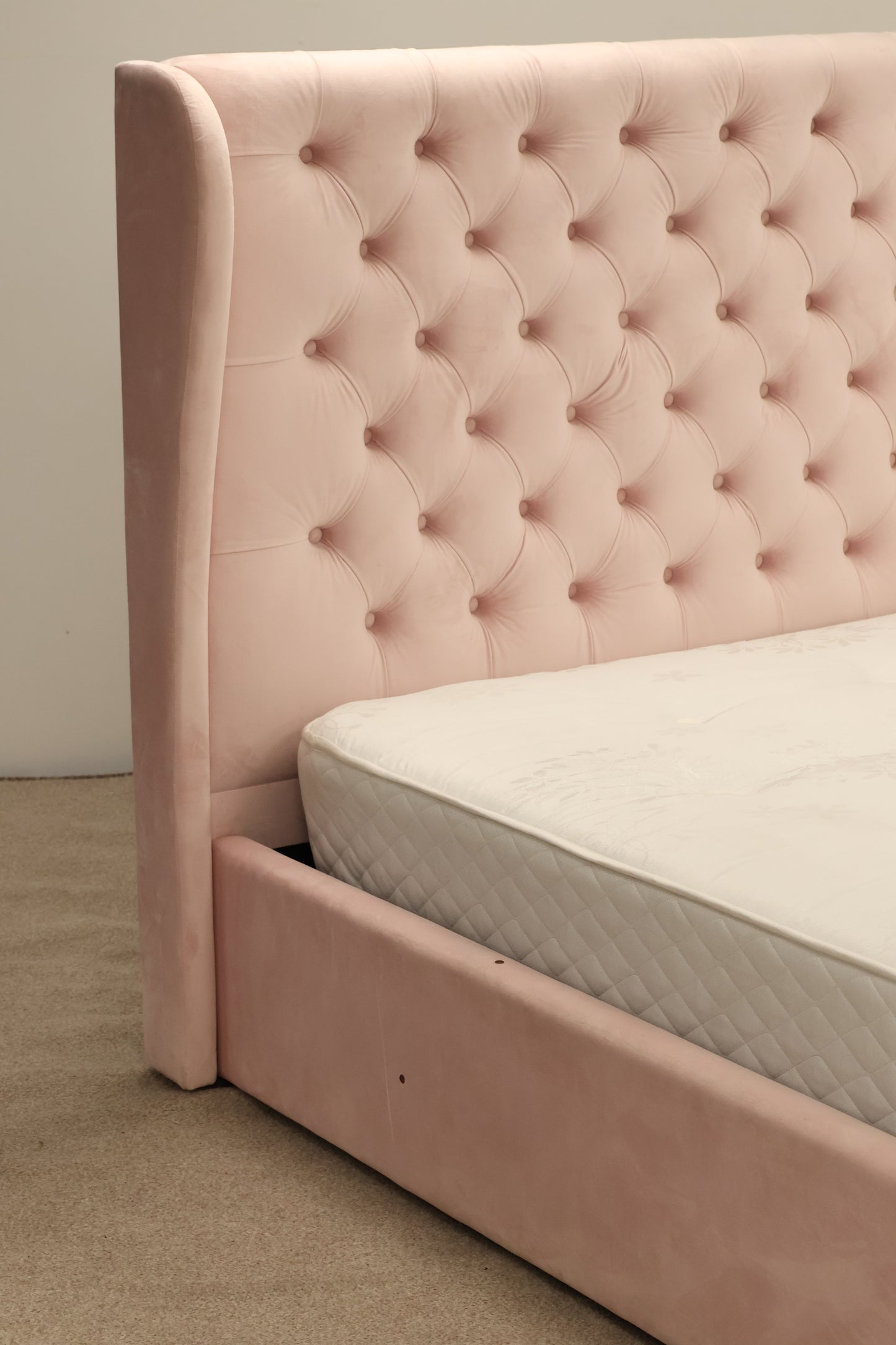 Pink Plush King-size Bed