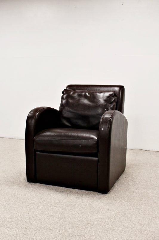 Dark Brown Leather Chair