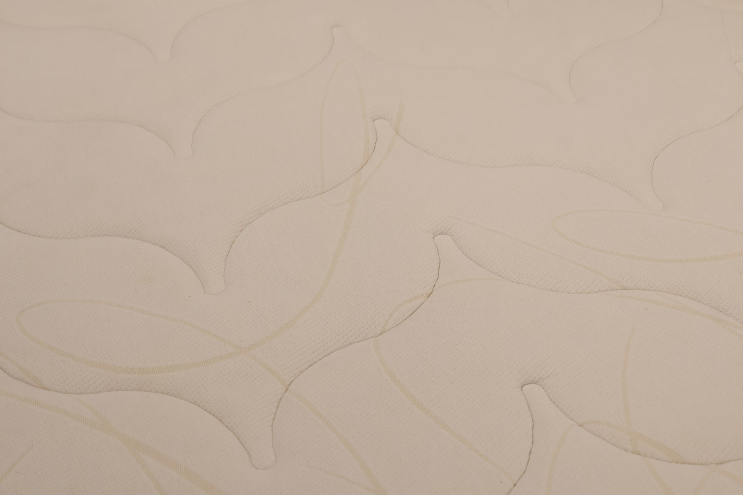 King Size Ivory Bed with Mattress by Sealy