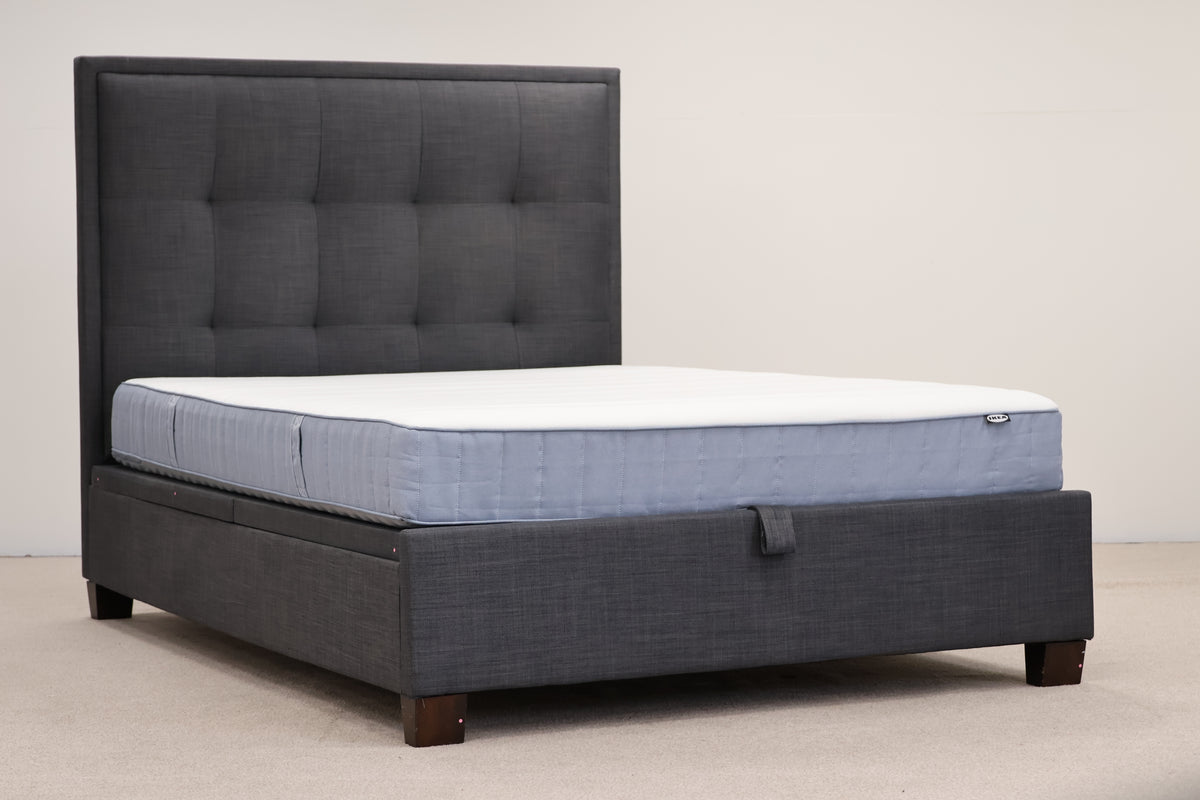 Double Bed with Mattress and Storage