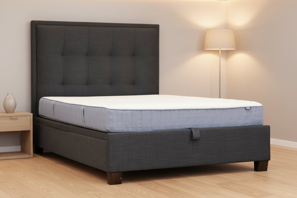 Double Bed with Mattress and Storage