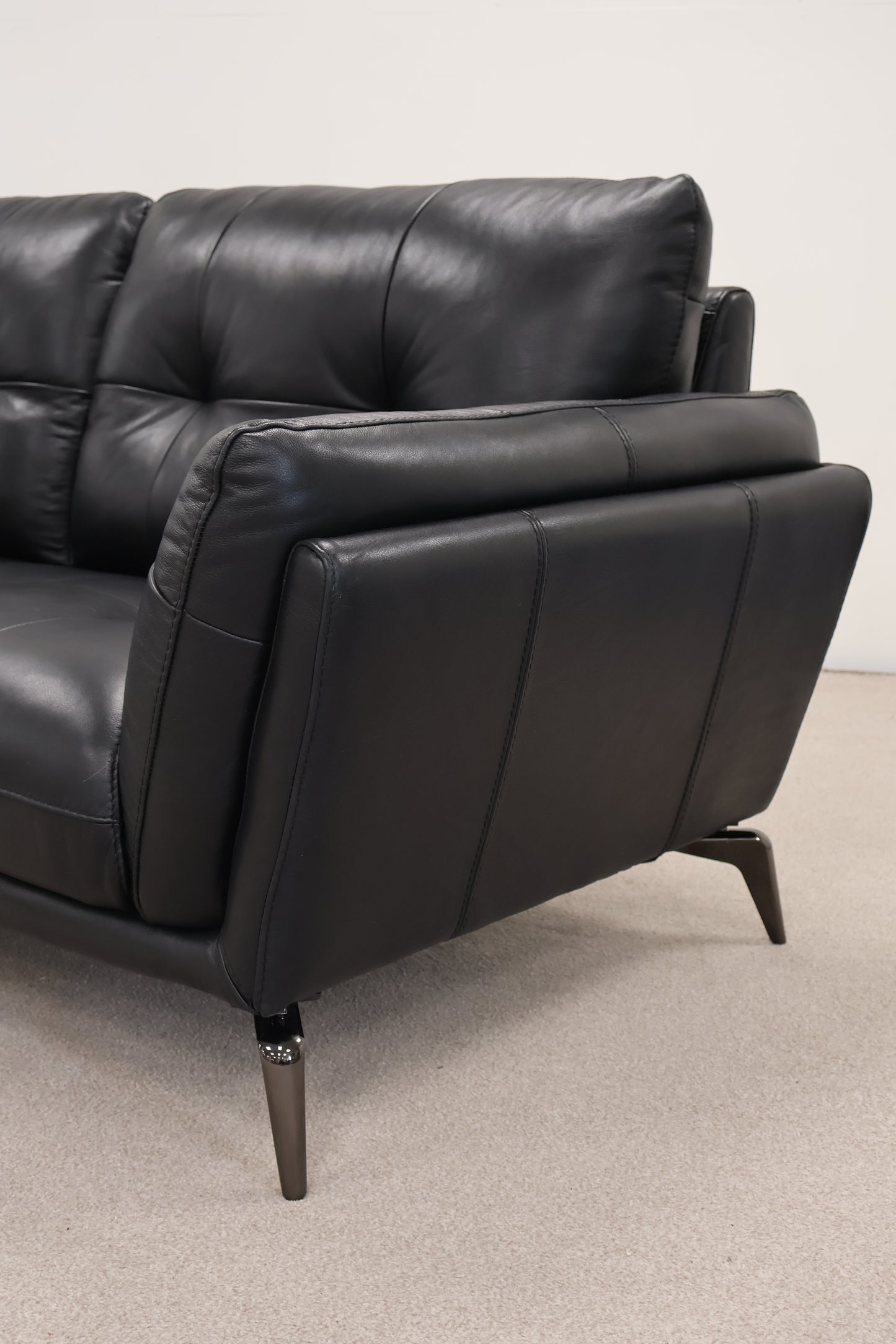 Black Leather Sofa