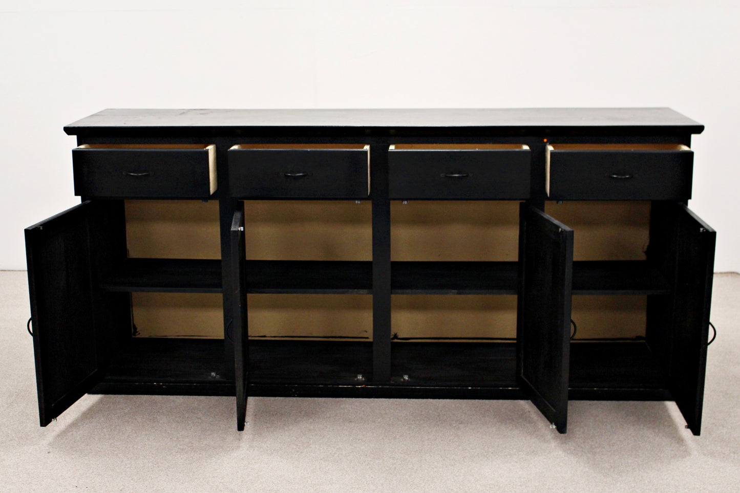 Black Upcycled Sideboard