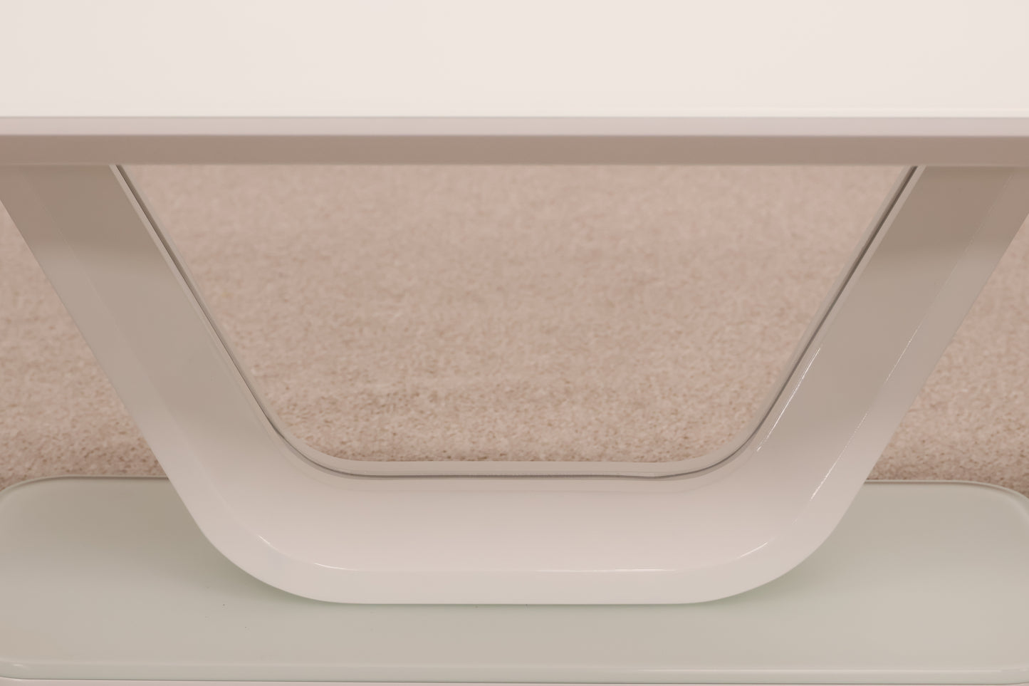 White Glass Coffee Table