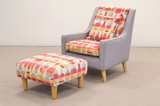 Occasional Chair and Footstool