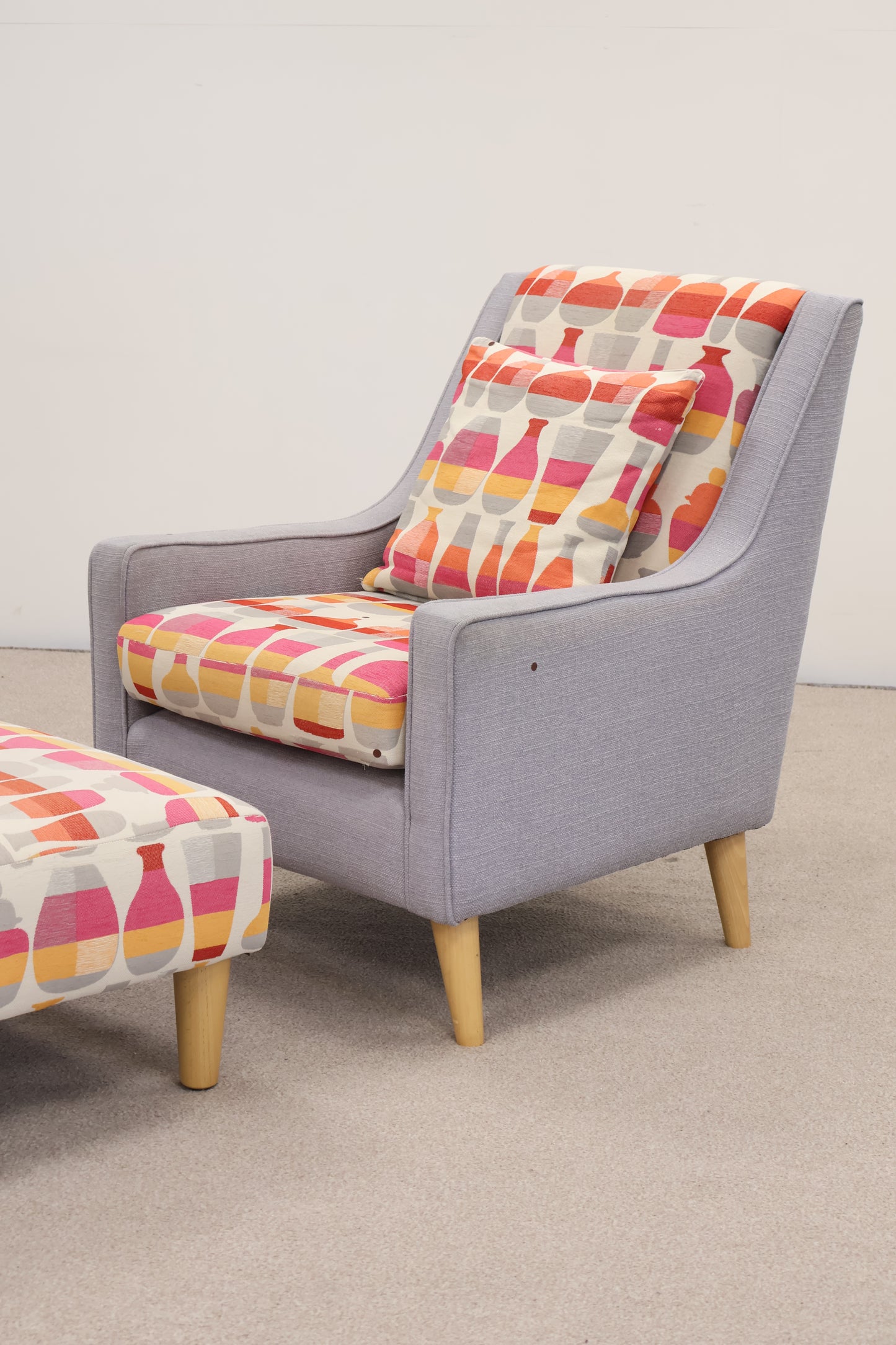Occasional Chair and Footstool