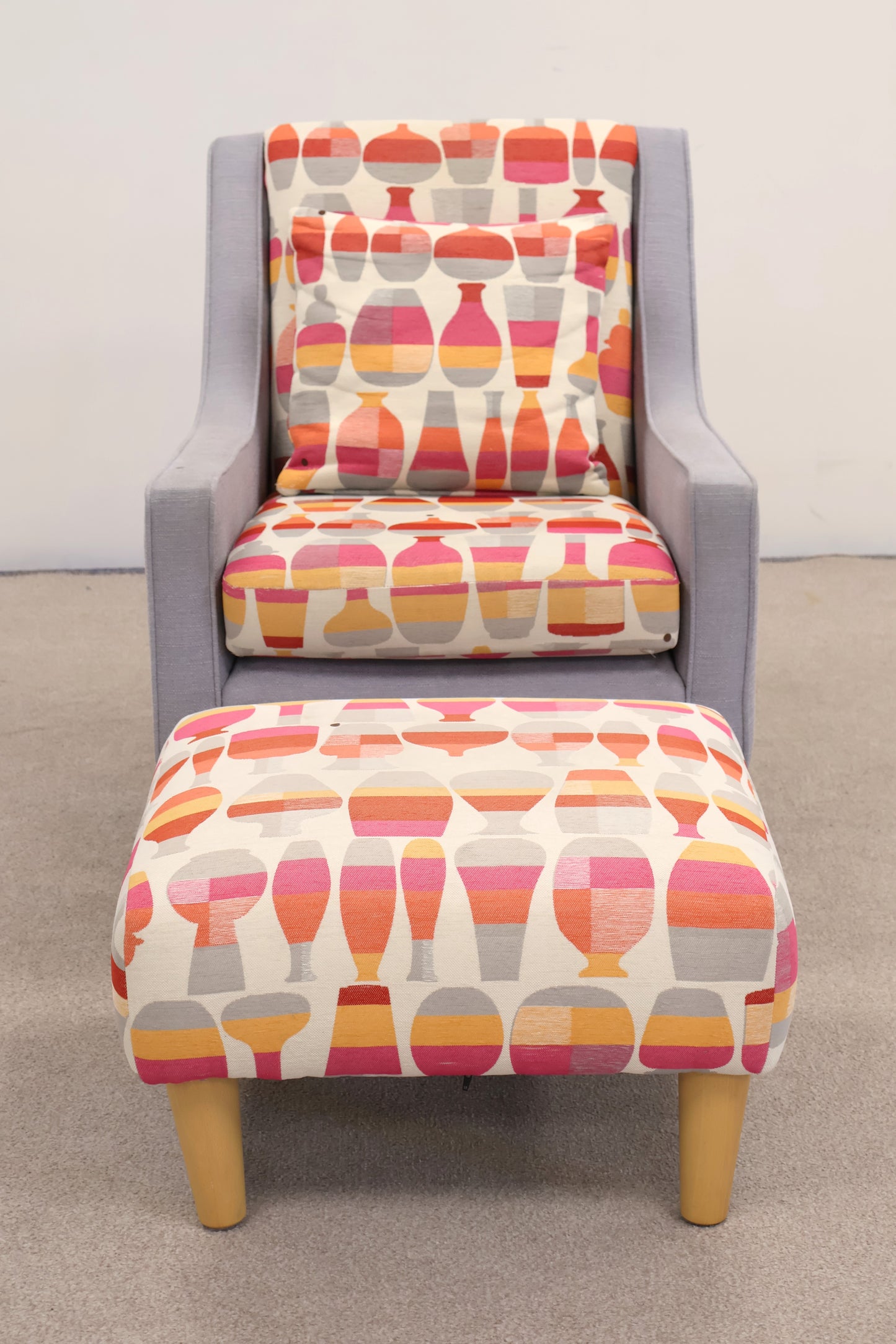 Occasional Chair and Footstool