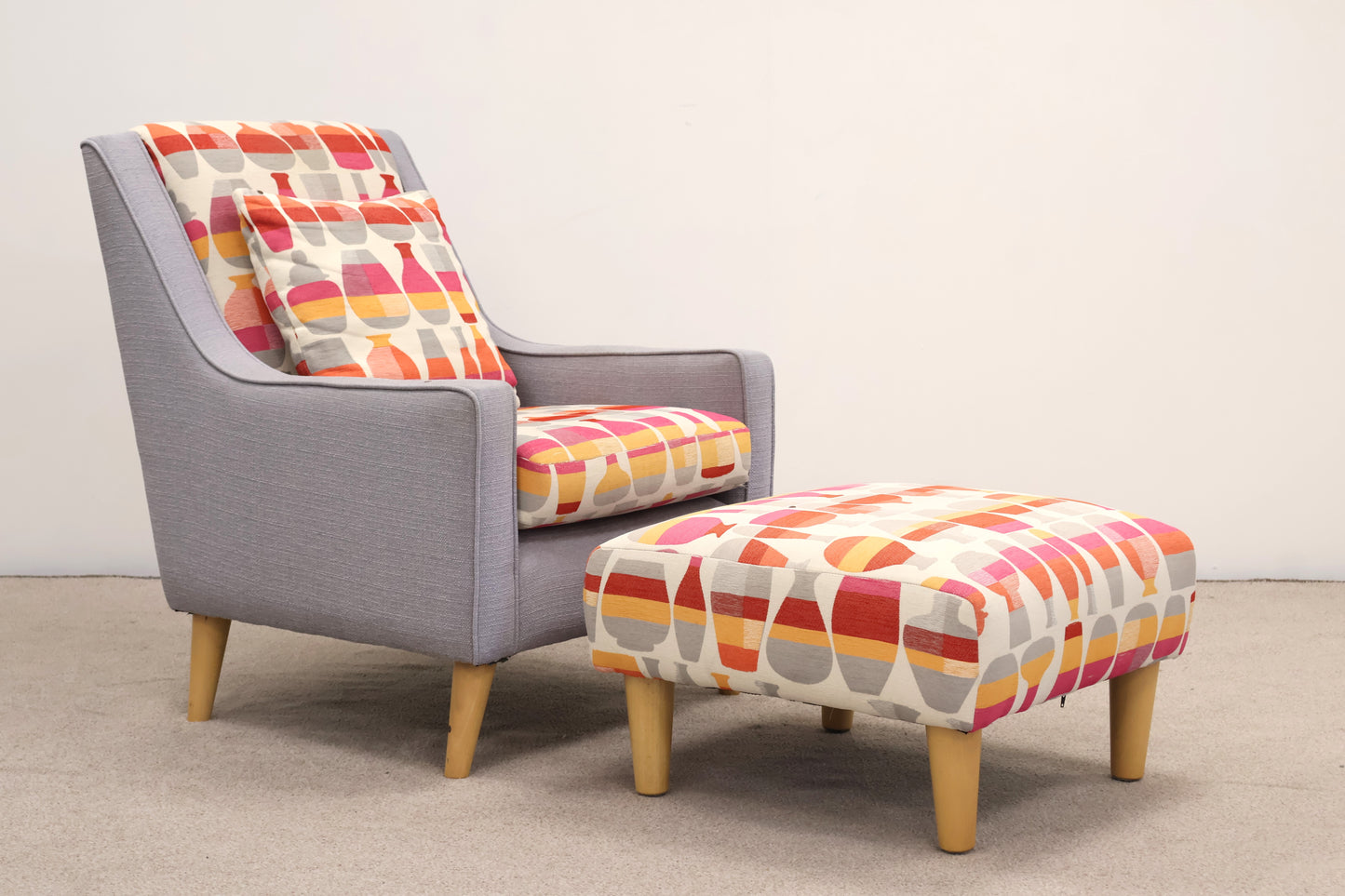 Occasional Chair and Footstool