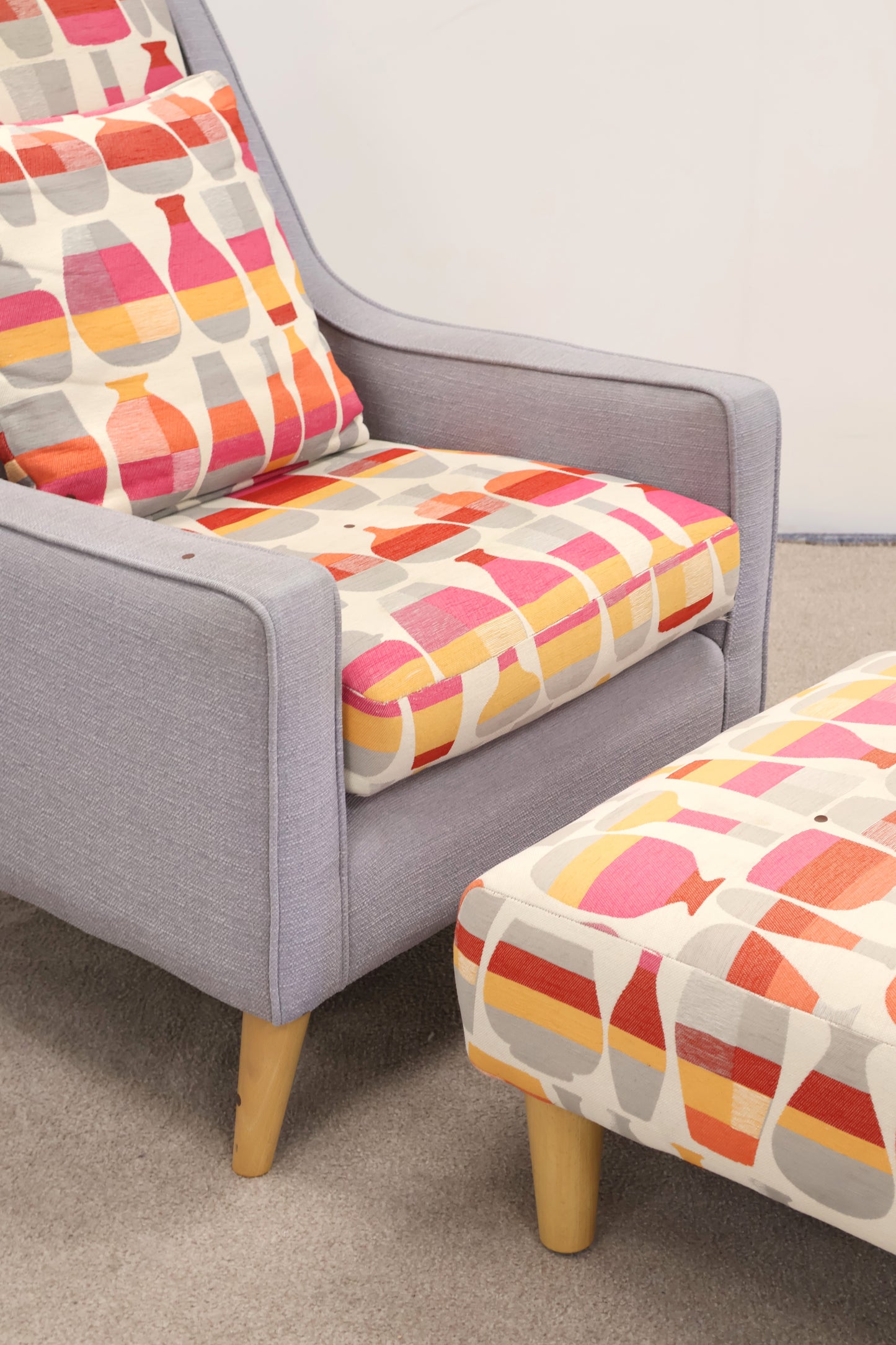 Occasional Chair and Footstool