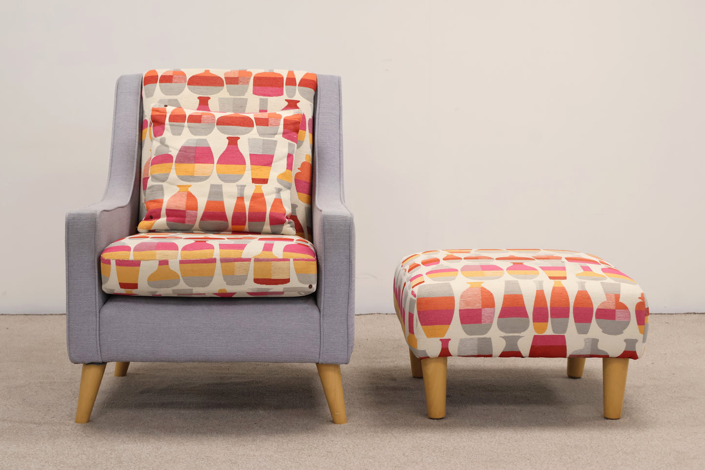 Occasional Chair and Footstool