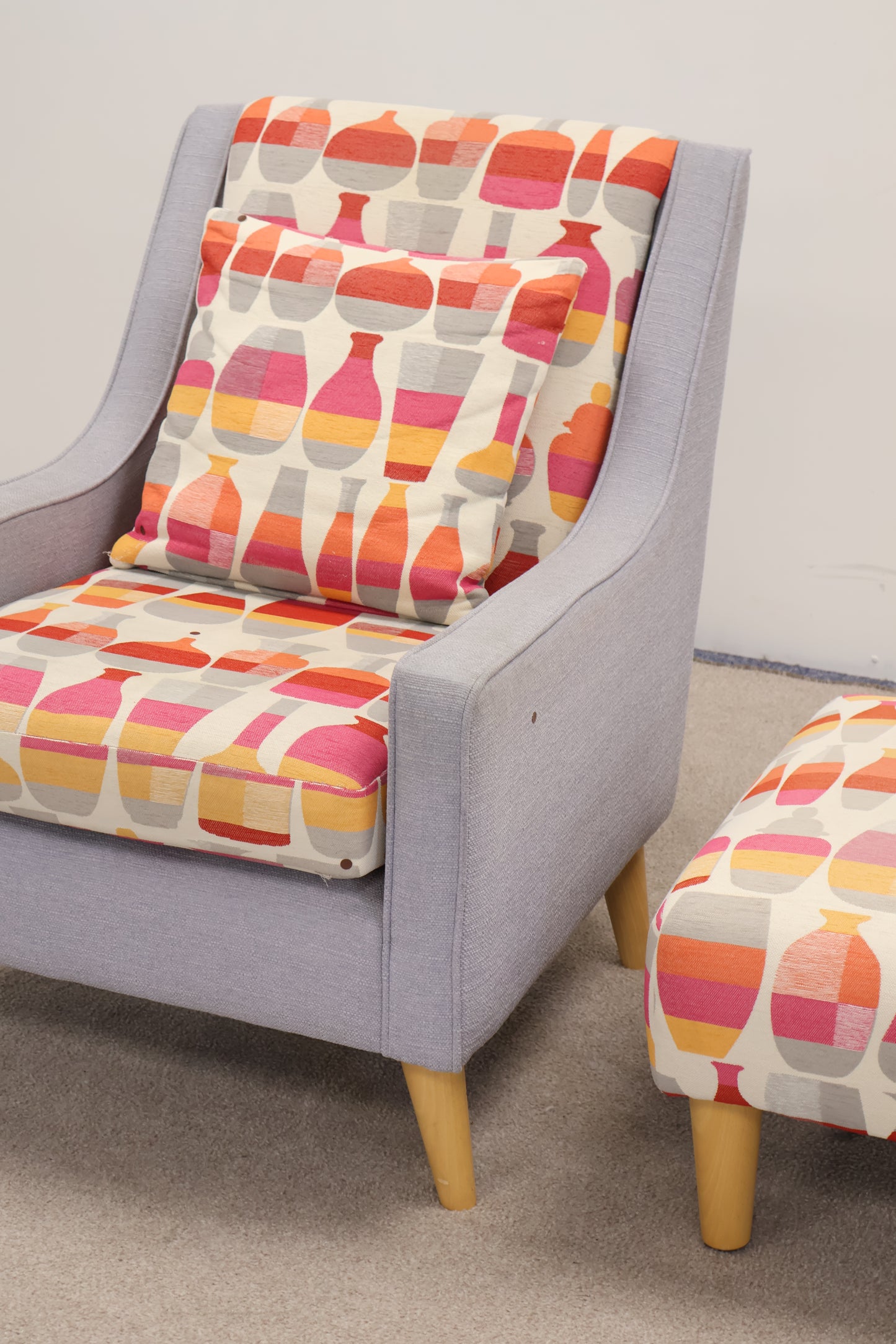 Occasional Chair and Footstool