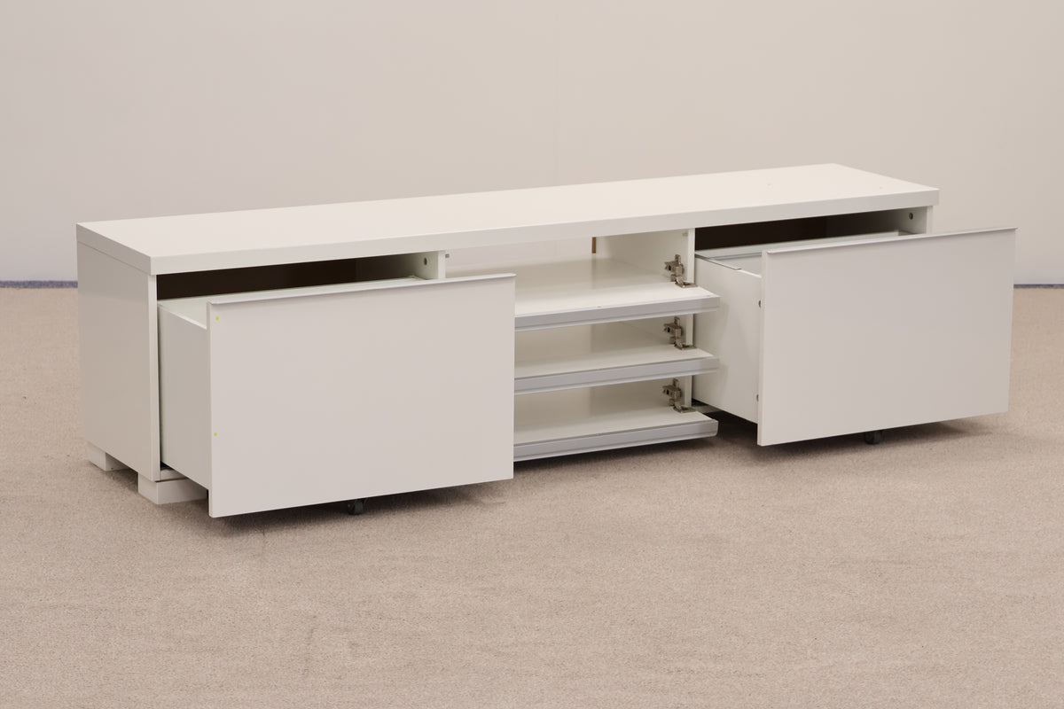White Gloss Entertainment Unit