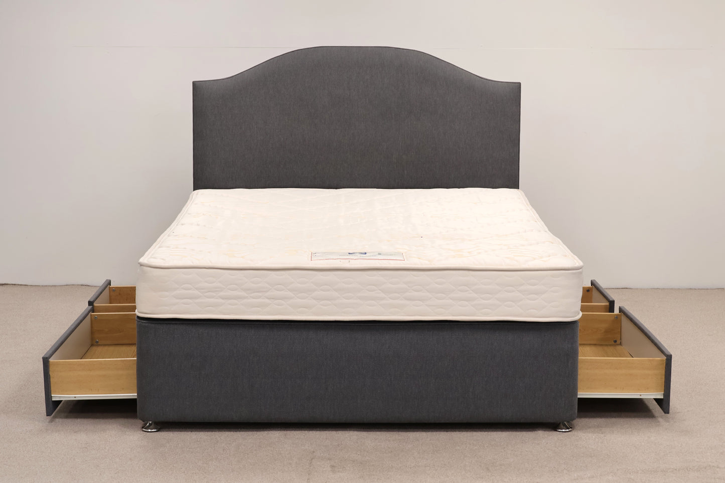 King Size Bed with Mattress by Sealy