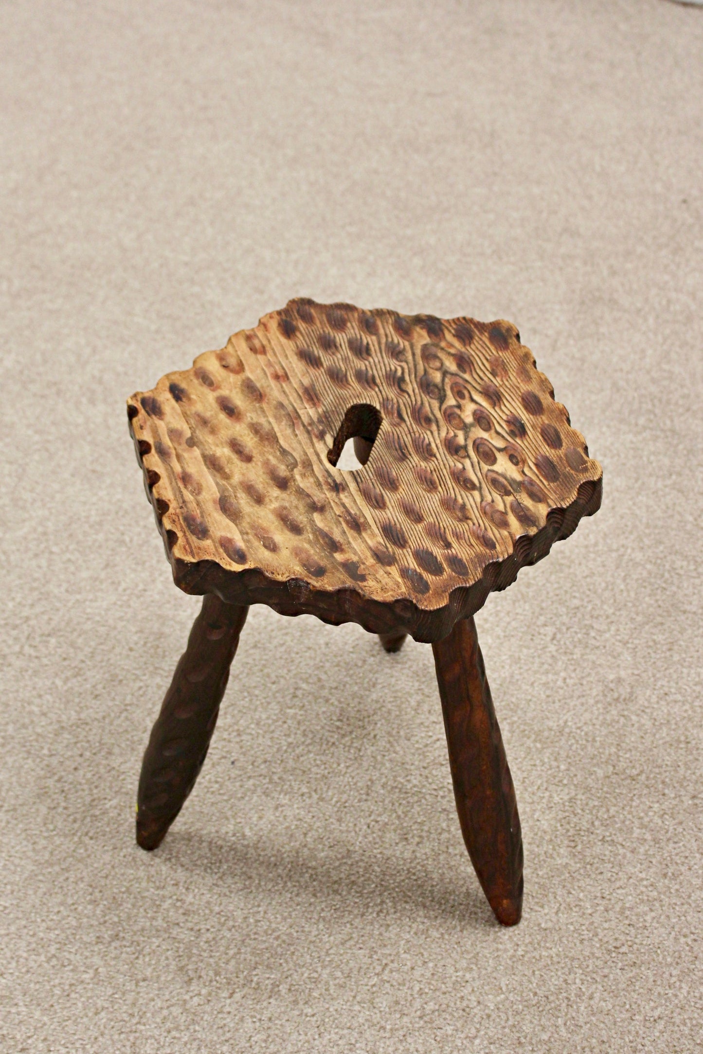 Wooden Carved Stool