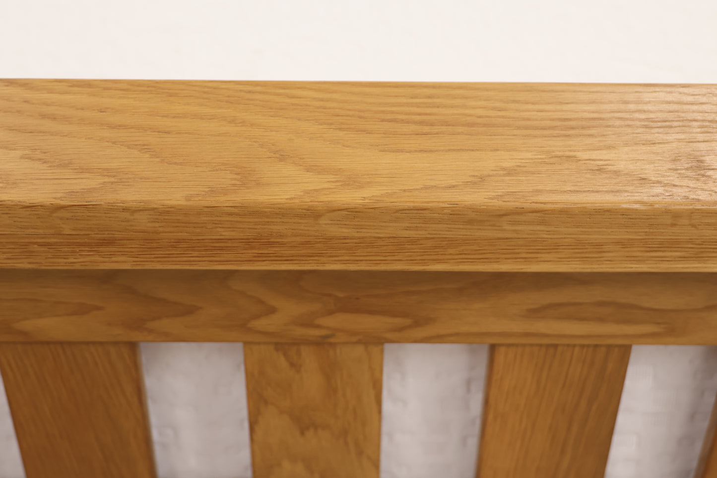 Oak Double Bed with Memory Foam Mattress