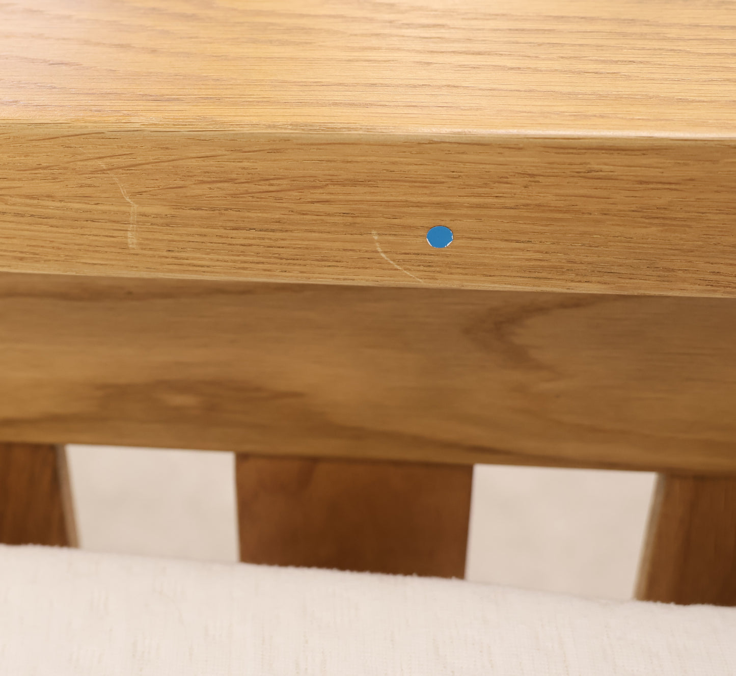 Oak Double Bed with Memory Foam Mattress