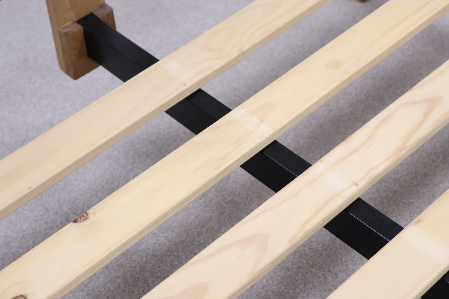 Oak Double Bed with Memory Foam Mattress