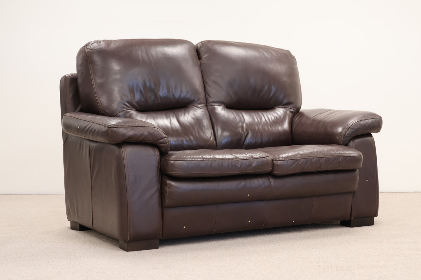 Brown Leatherette Sofa