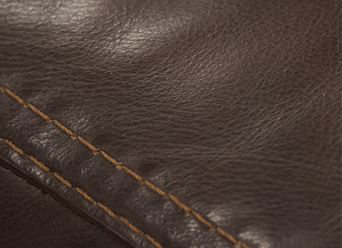 Brown Leatherette Sofa