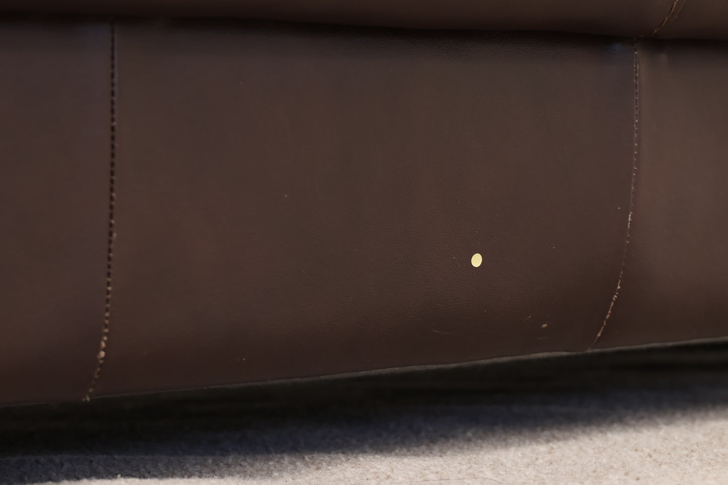 Brown Leatherette Sofa