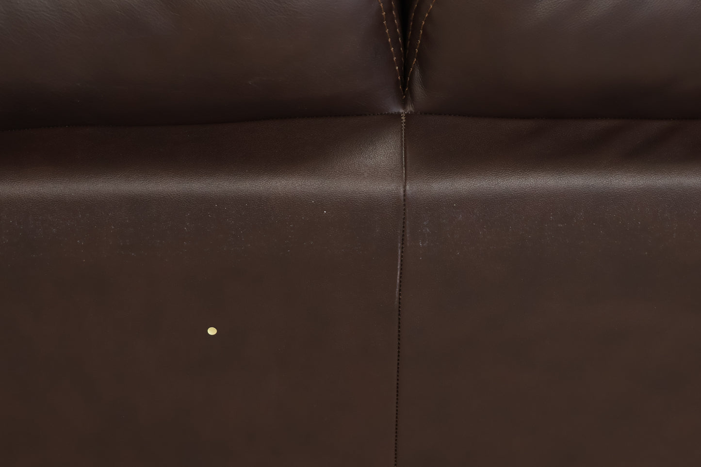Brown Leatherette Sofa