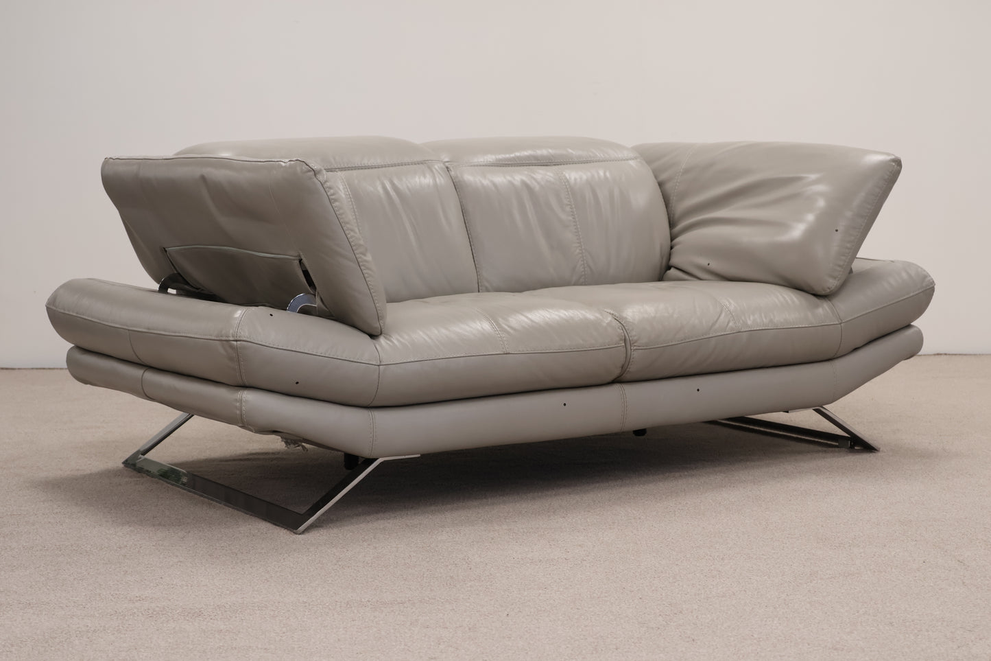 Grey Leather Sofa