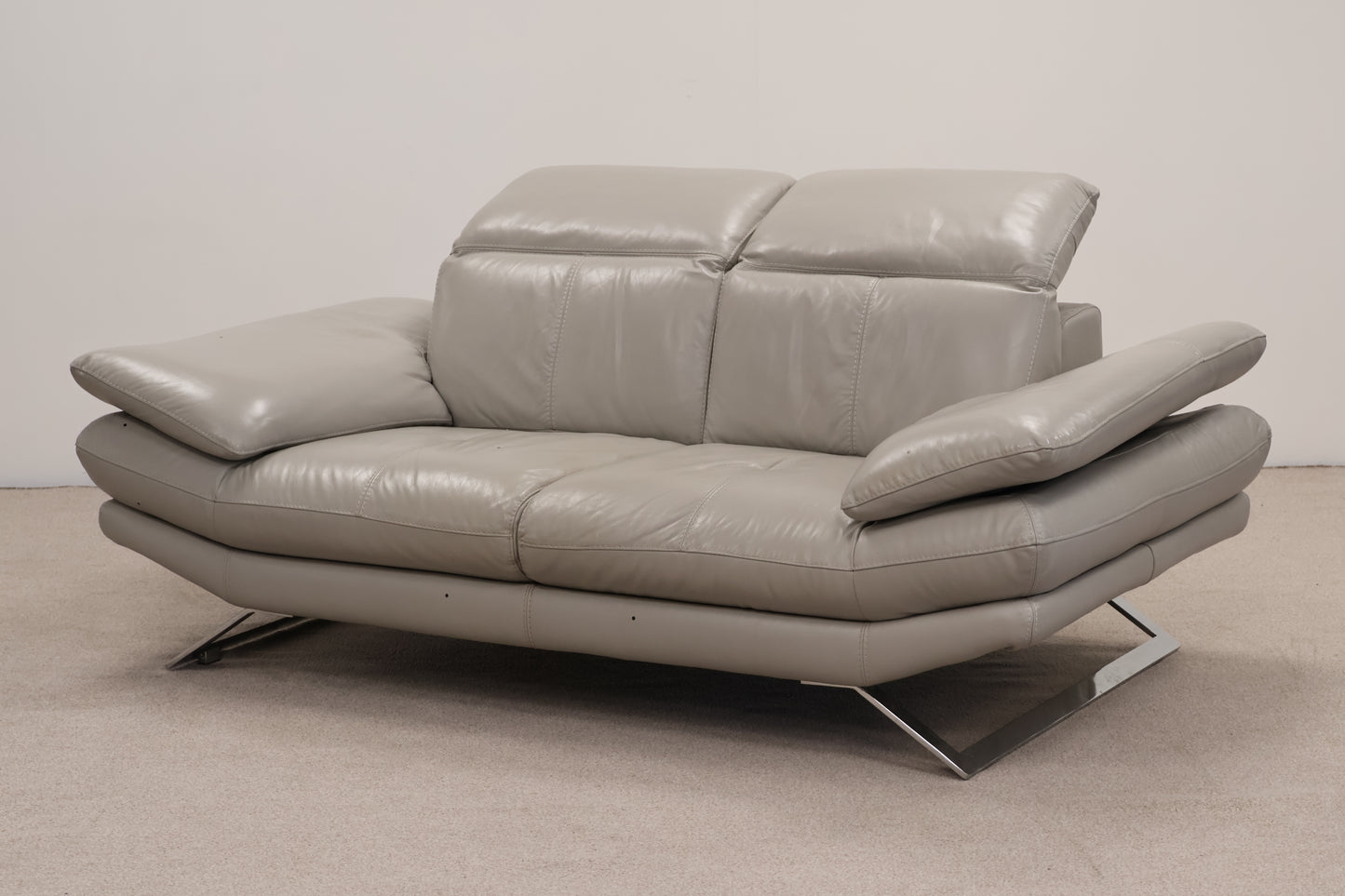 Grey Leather Sofa